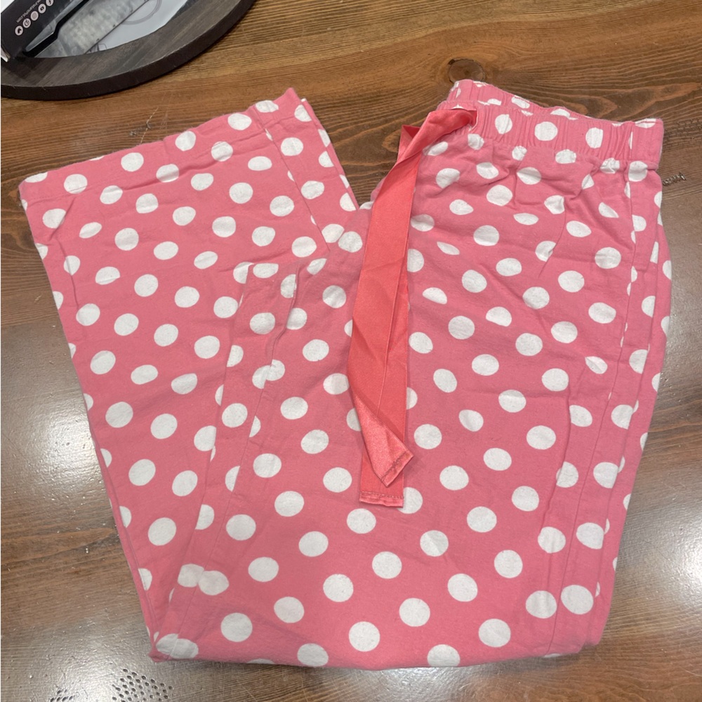Pink and White Polka Dot Pajamas